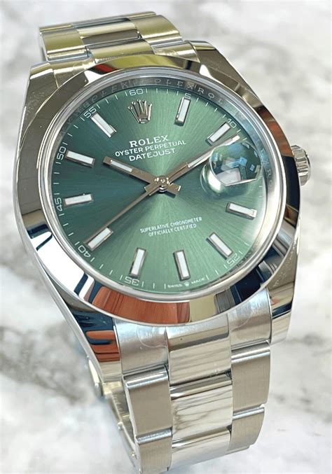 rolex steel green dial|green dial Rolex price.